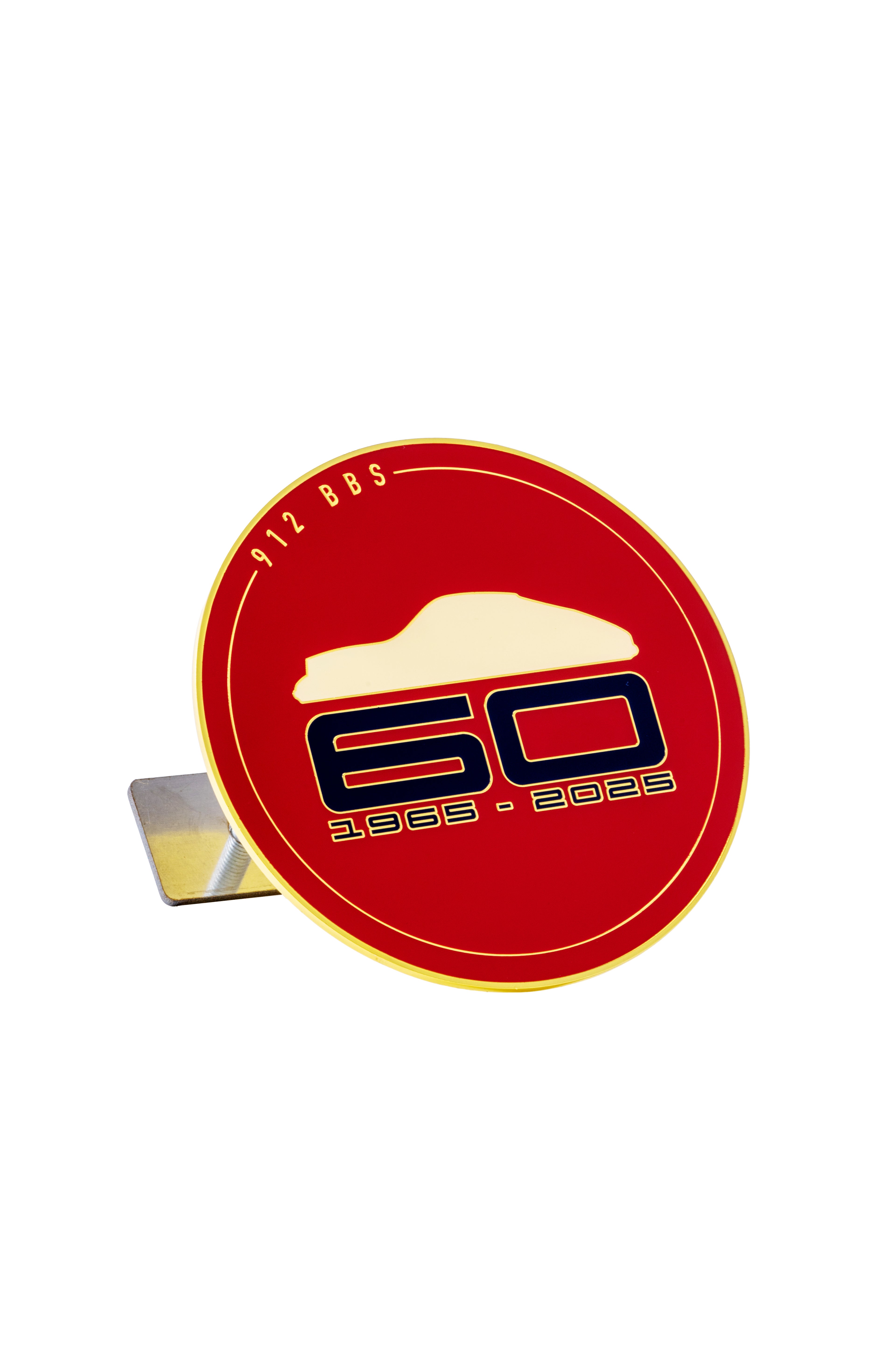 912 60th Anniversary Badge RED