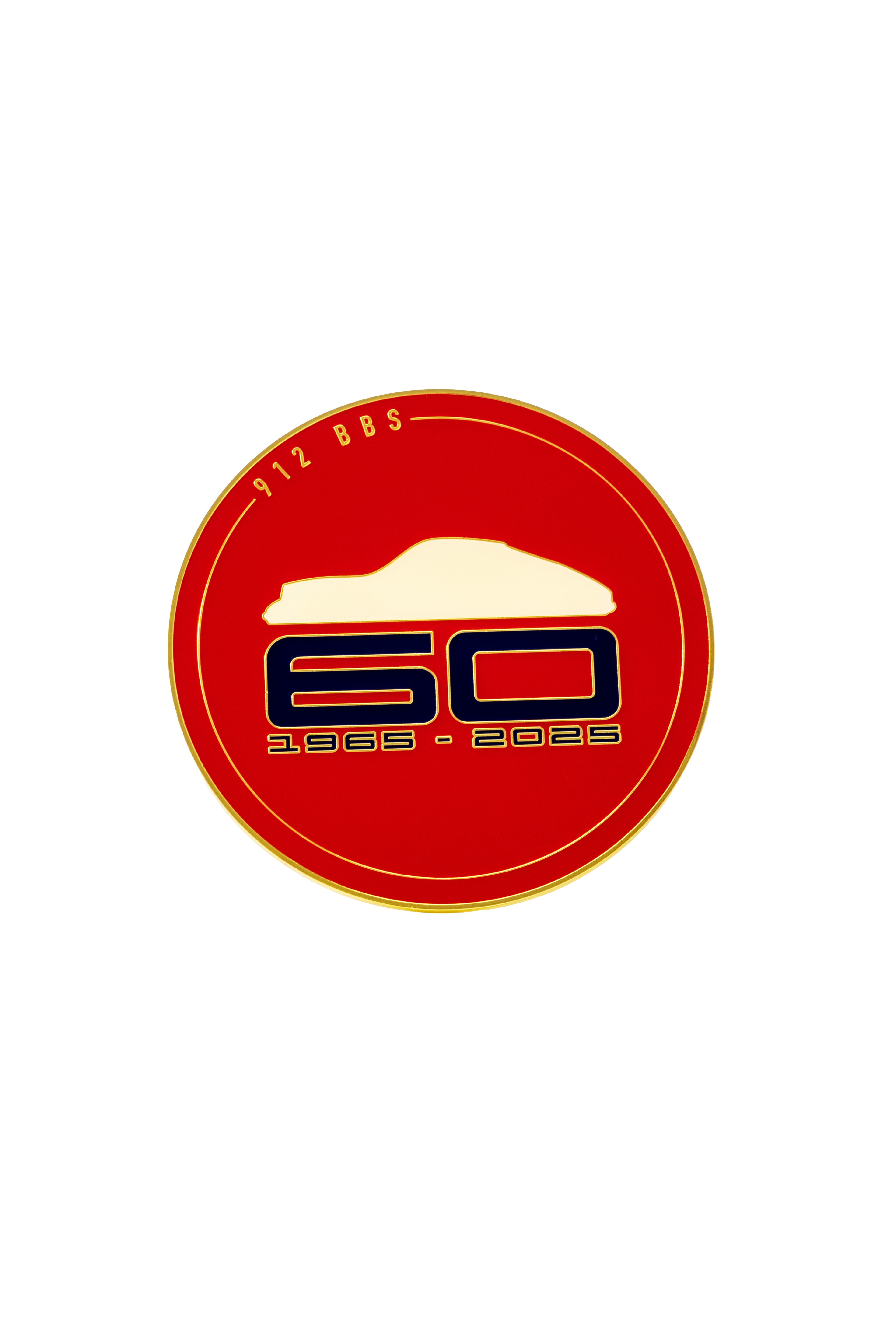 912 60th Anniversary Badge RED