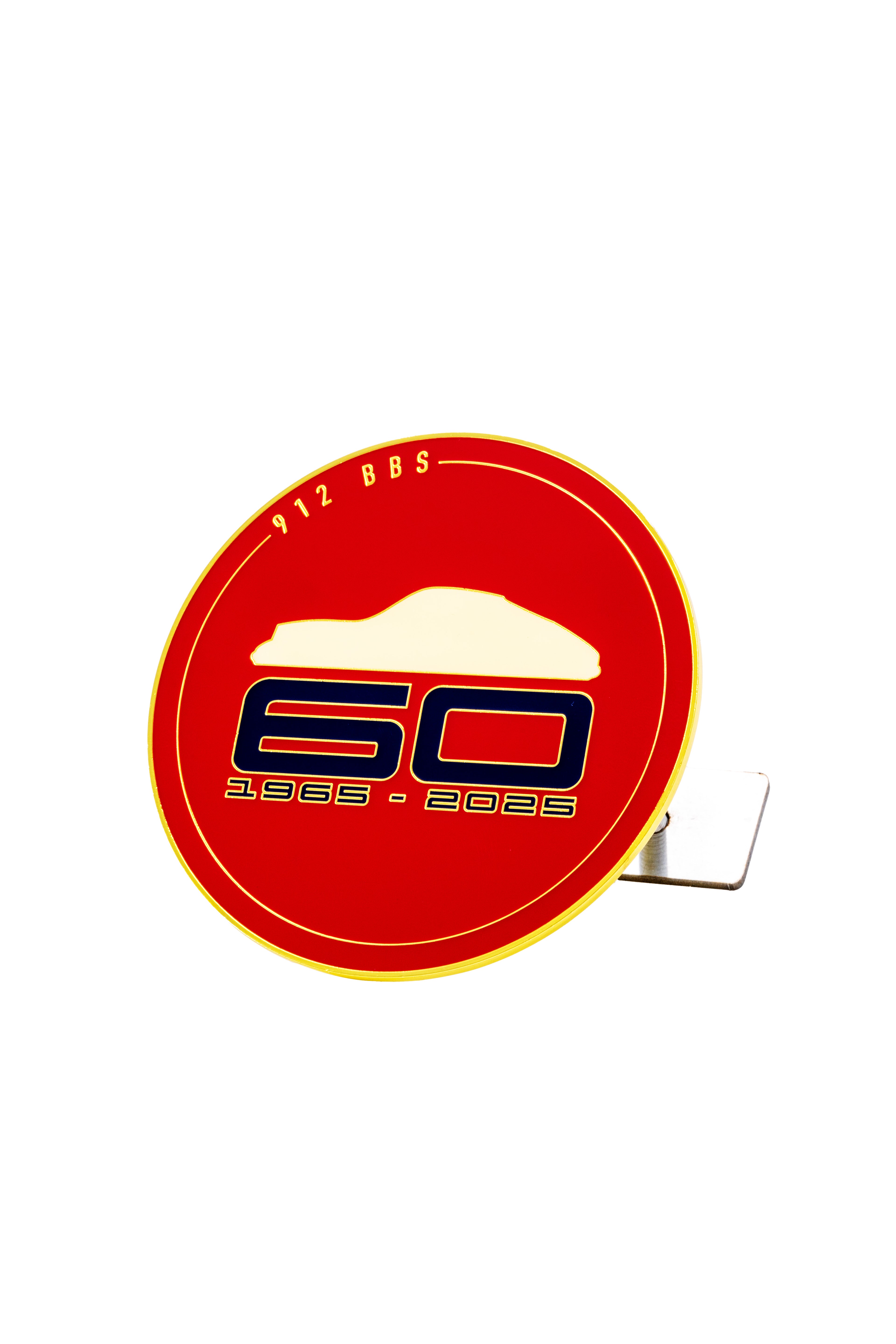 912 60th Anniversary Badge RED