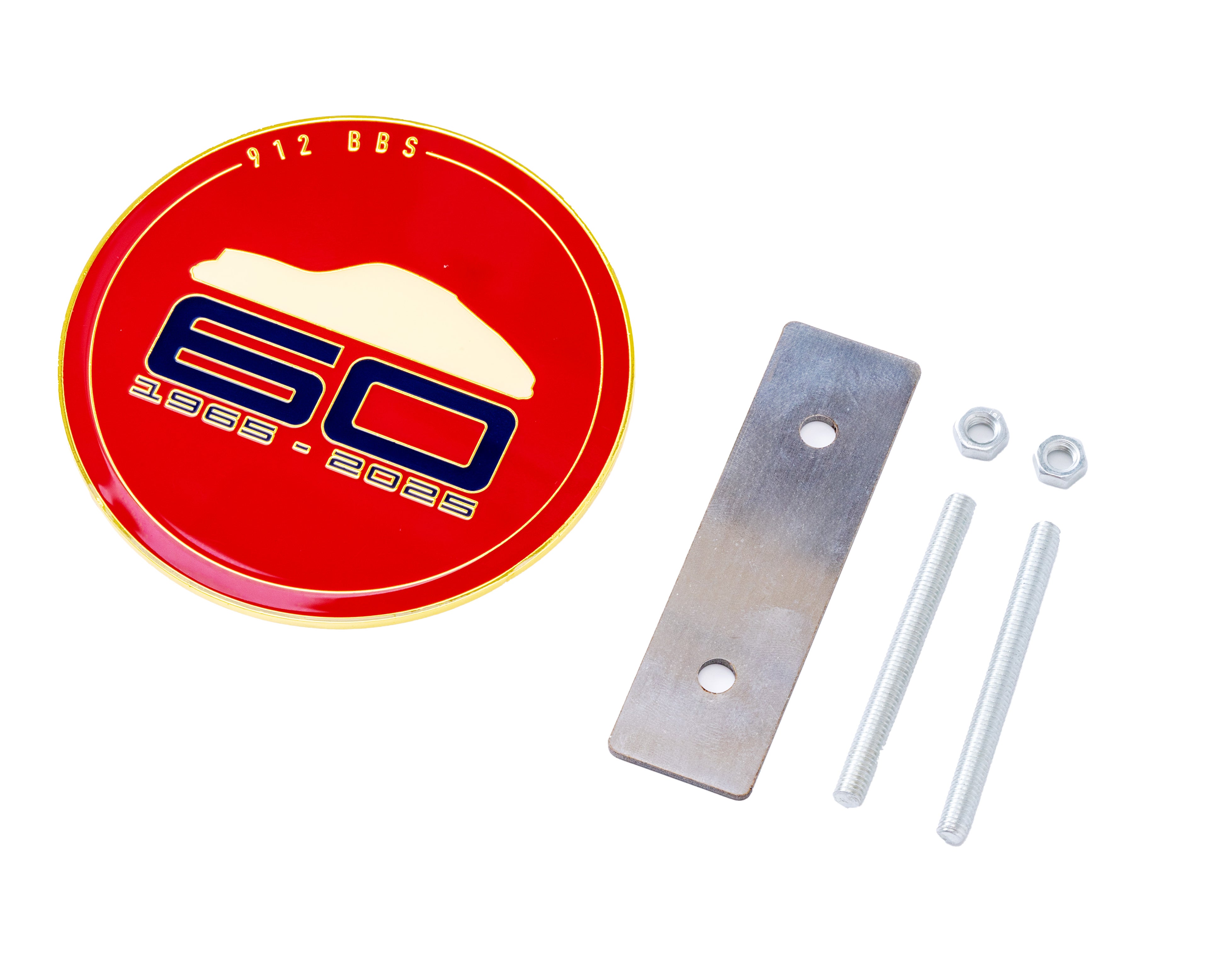 912 60th Anniversary Badge RED