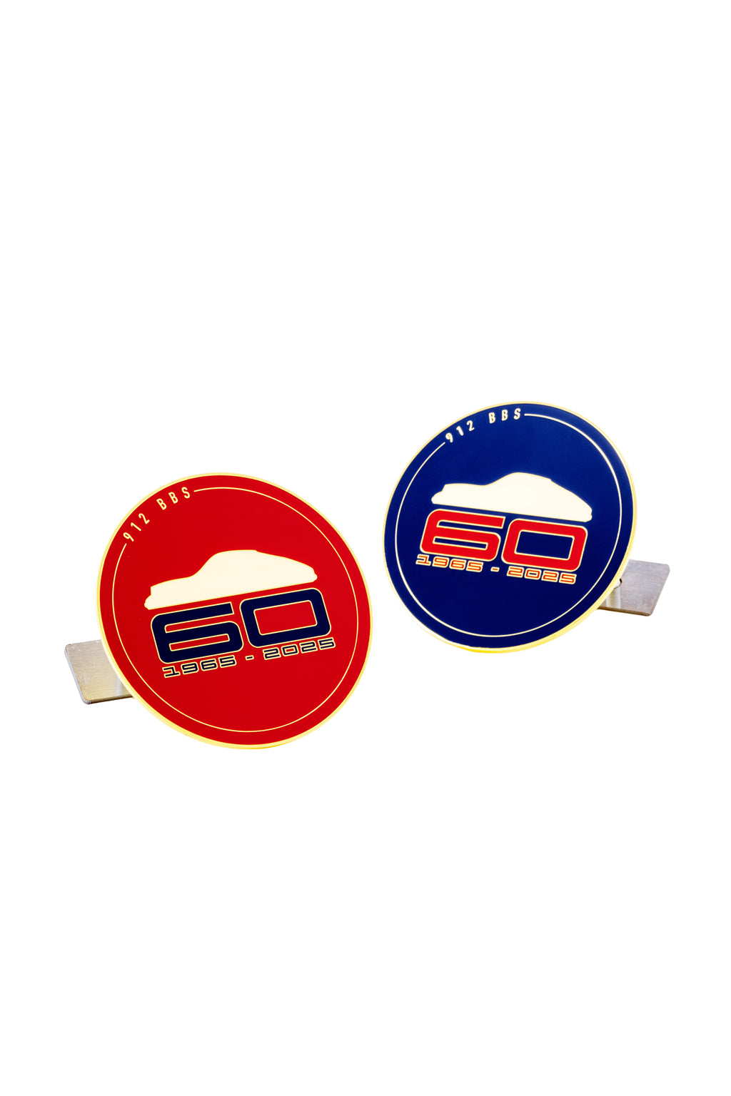 912 60th Anniversary Badge RED